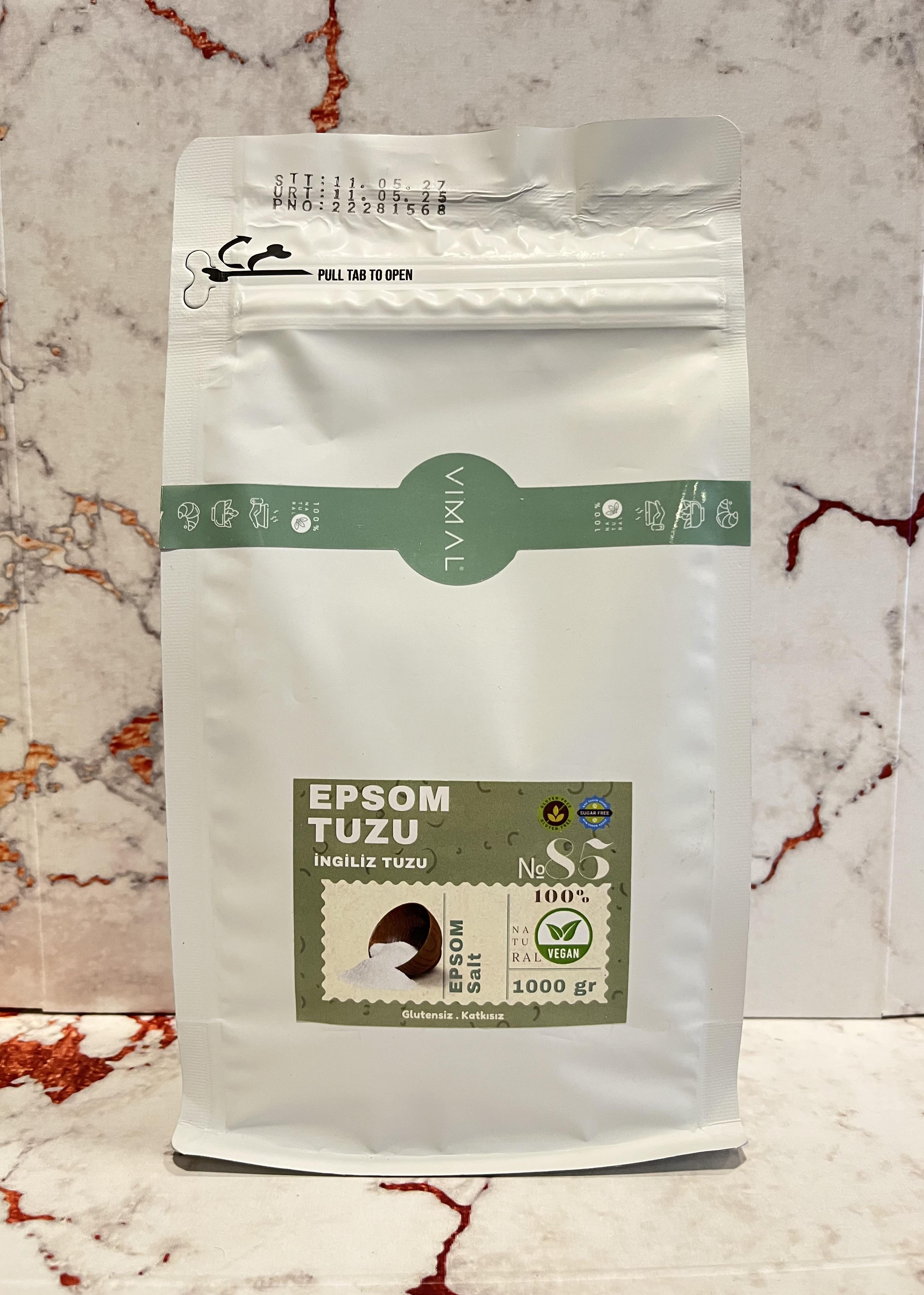 Epsom Tuzu 1000 gr ( Ingiliz Tuzu, %100 Doğal Ve Katkısız )