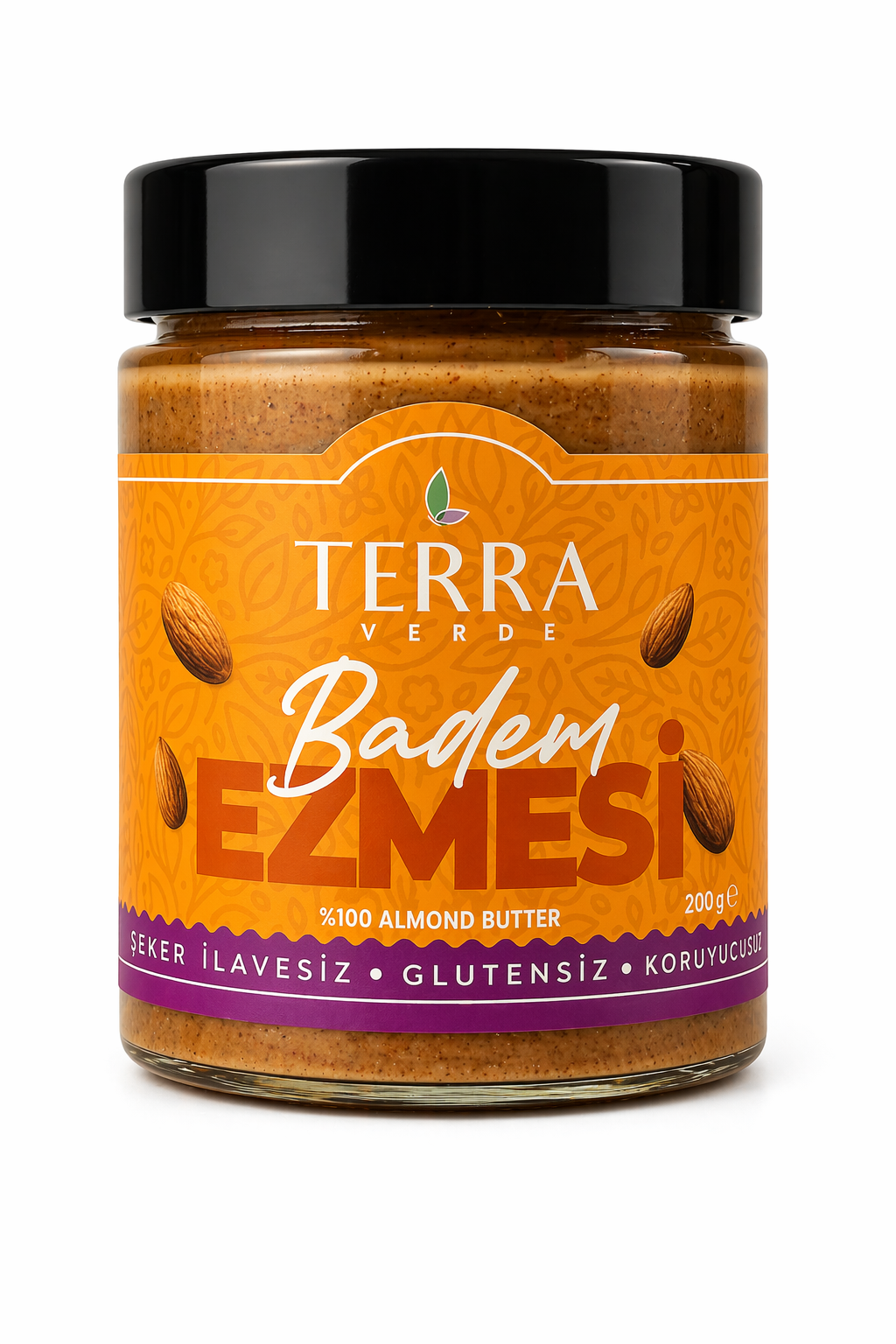 Glutensiz Badem Ezmesi 200gr Terra Verde