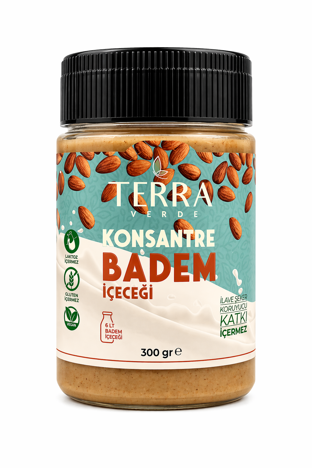 Glutensiz Badem Konsantresi İçeceği 300gr Terra Verde