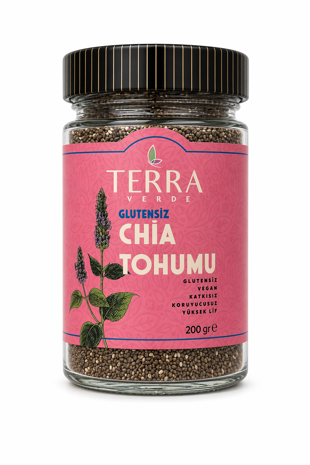 Glutensiz Chia Tohumu 200gr Terra Verde