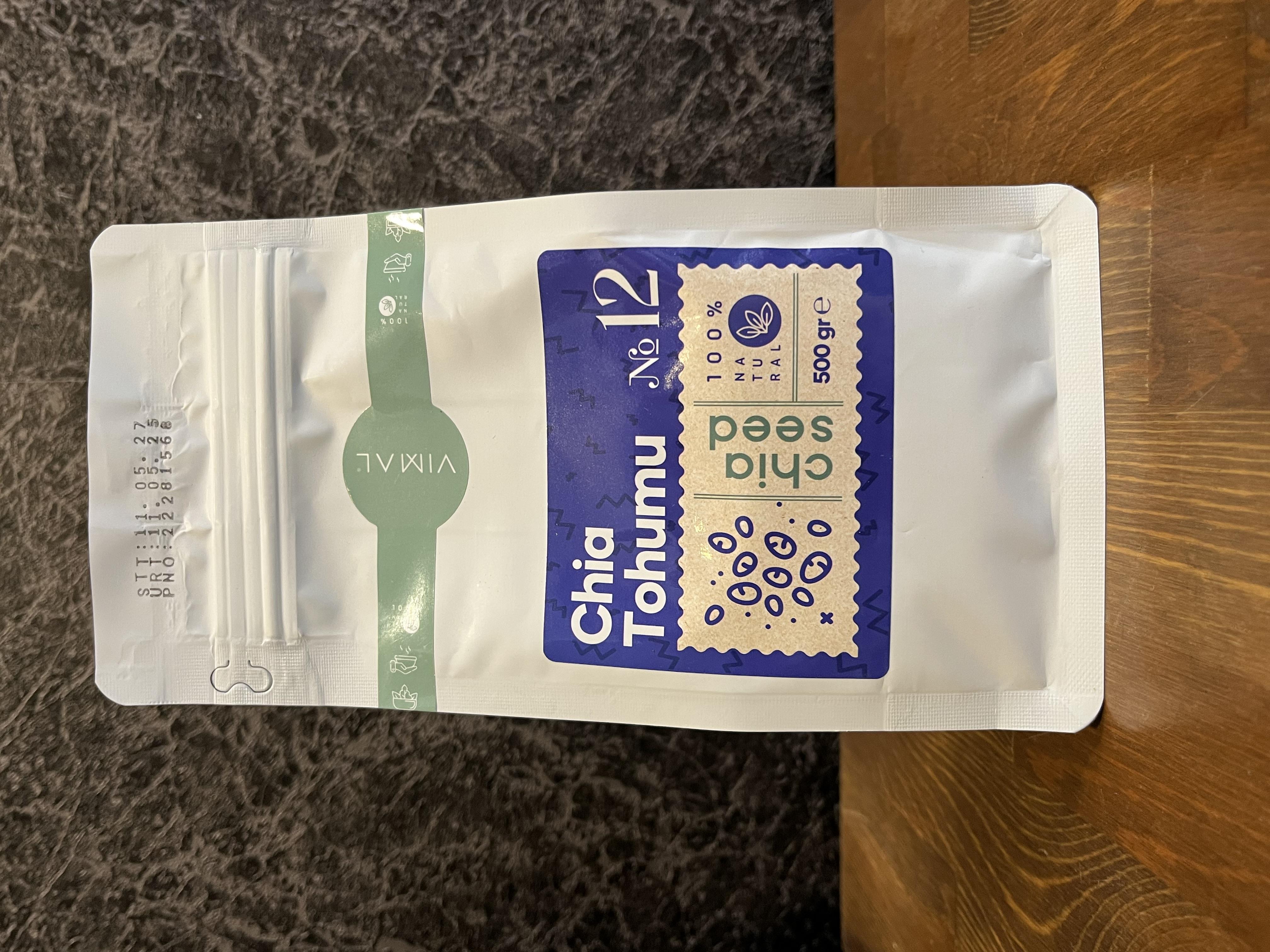 Glutensiz Chia Tohumu 500gr Yüksek Lif, Vegan