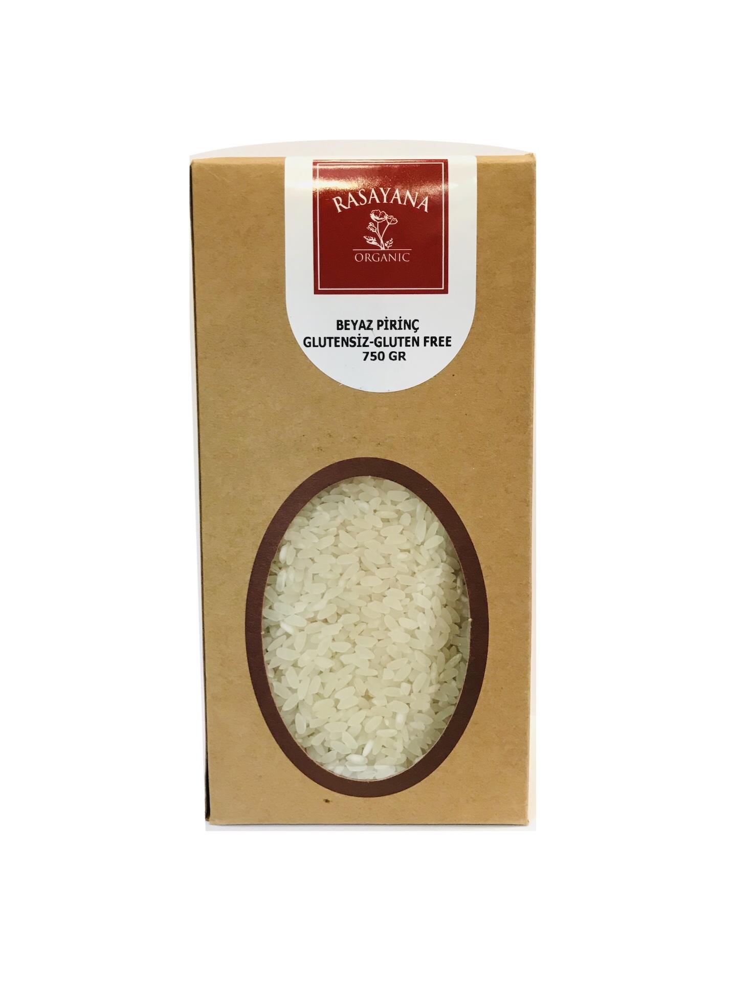 Glutensiz Organik Beyaz Pirinç 750gr Rasayana