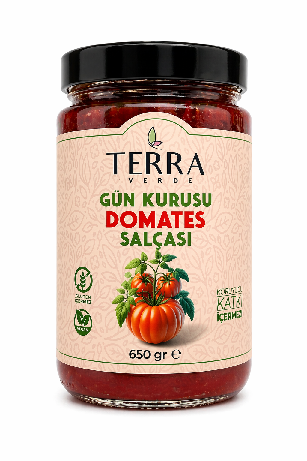 Güneşte Kurutma Domates Salçası 650gr Terra Verde
