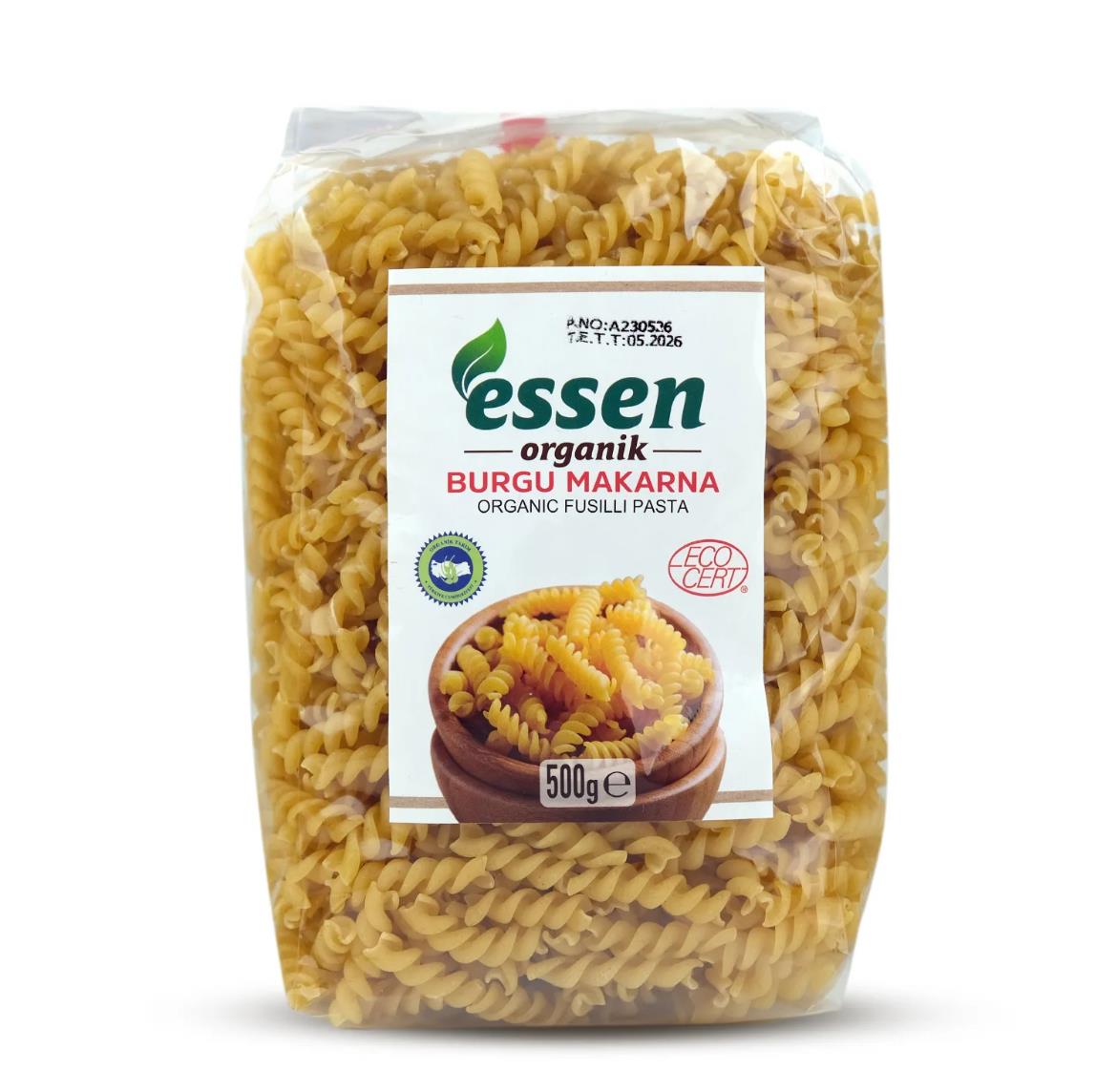 Organik Burgu Makarna 500gr Essen