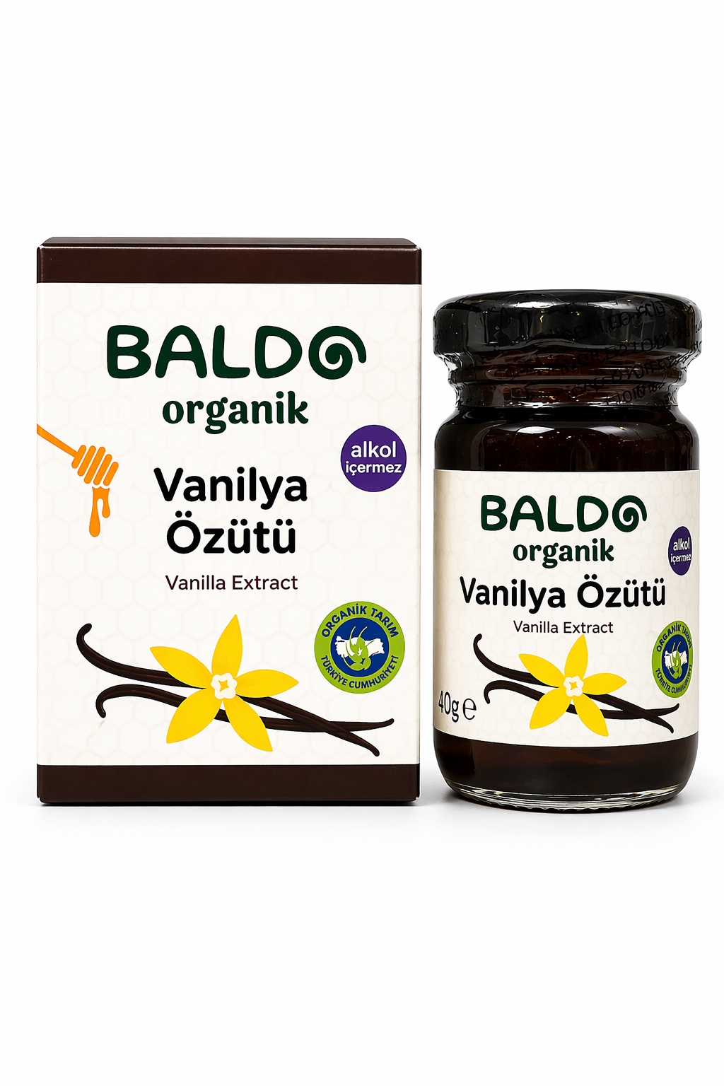 Organik Çubuk Vanilya Özütü 80gr Baldo