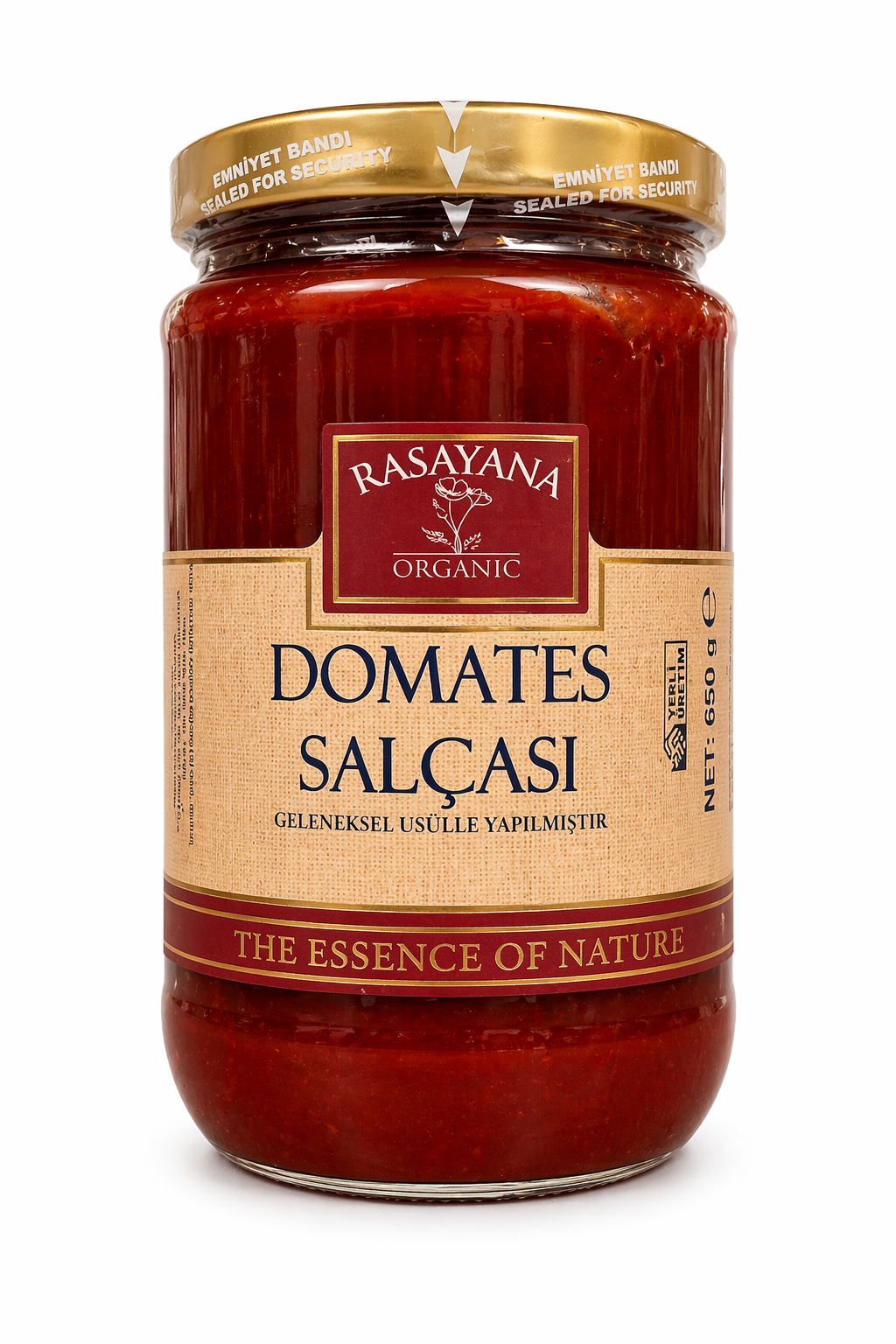 Organik Domates Salçası 600gr Rasayana