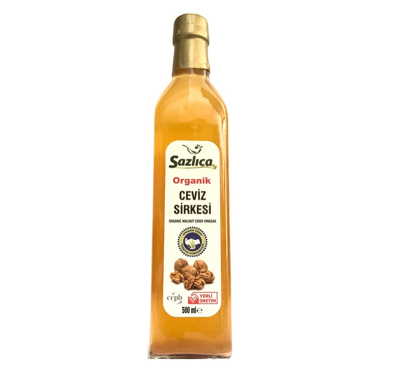 Organik Fermente Ceviz Sirkesi 500 Ml Sazlıca