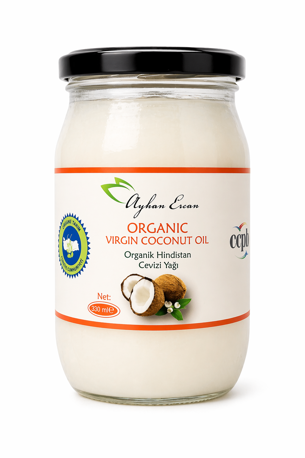 Organik Hindistan Cevizi Yağı 330 Ml Ayhan Ercan