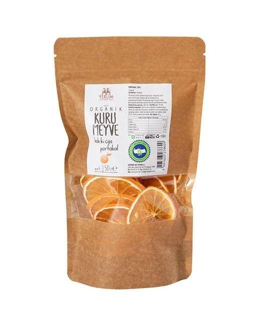 Organik KAK-Kİ CİPS Portakal 50gr Yerlim