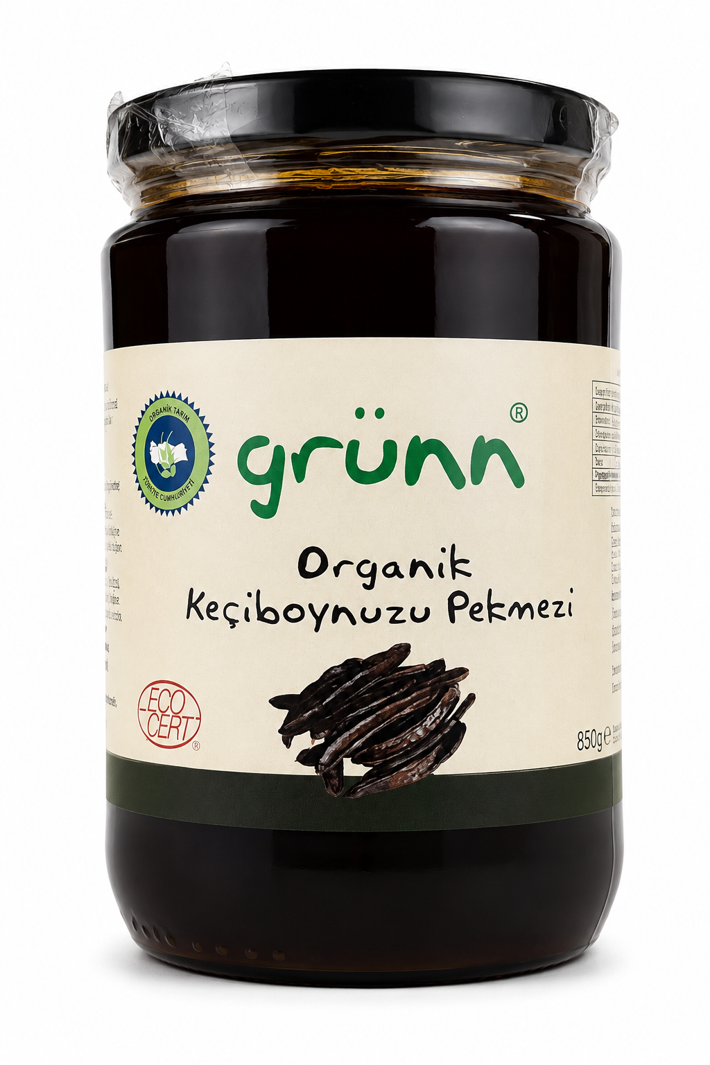 Organik Keçiboynuzu Pekmezi 850gr Grünn