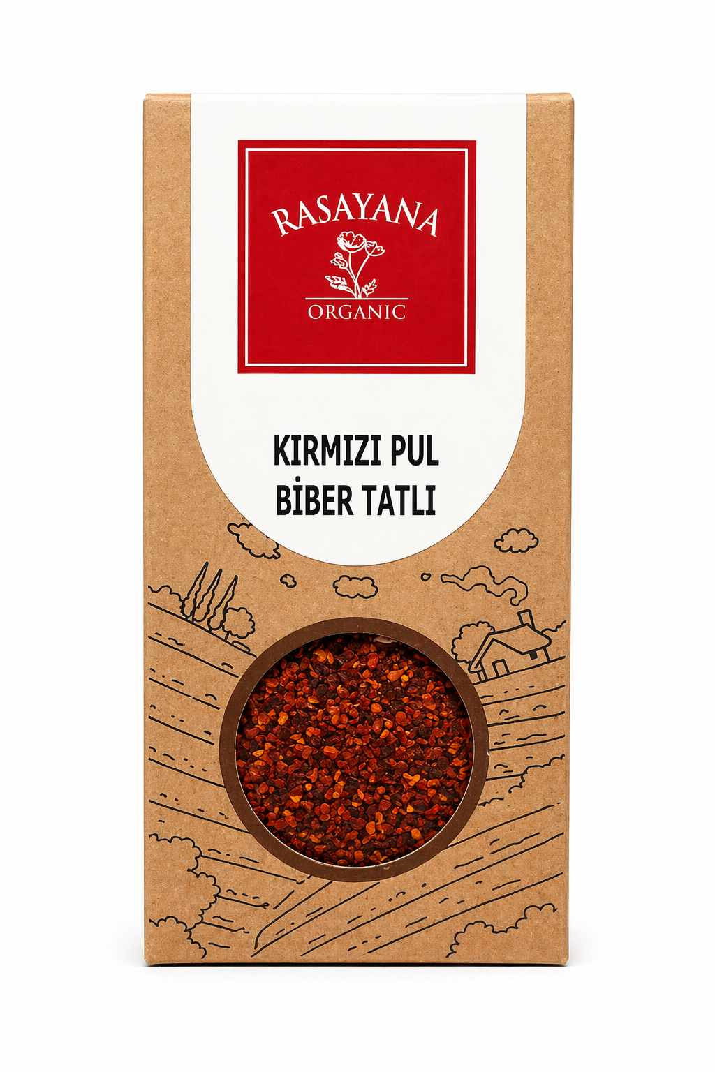 Organik Kırmızı Pul Biber Tatlı 50gr Rasayana