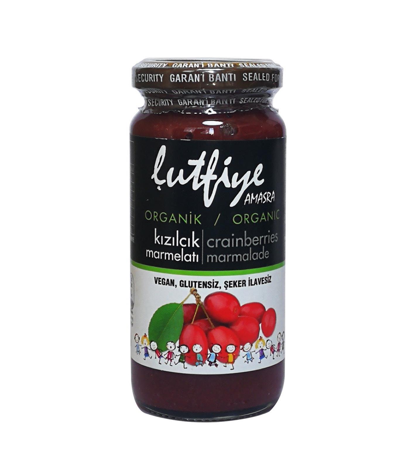Organik Kızılcık Marmelatı 280 gr Lütfiye