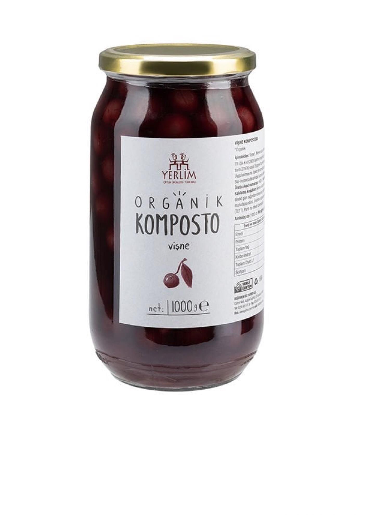Organik Komposto Vişne 1000gr Yerlim
