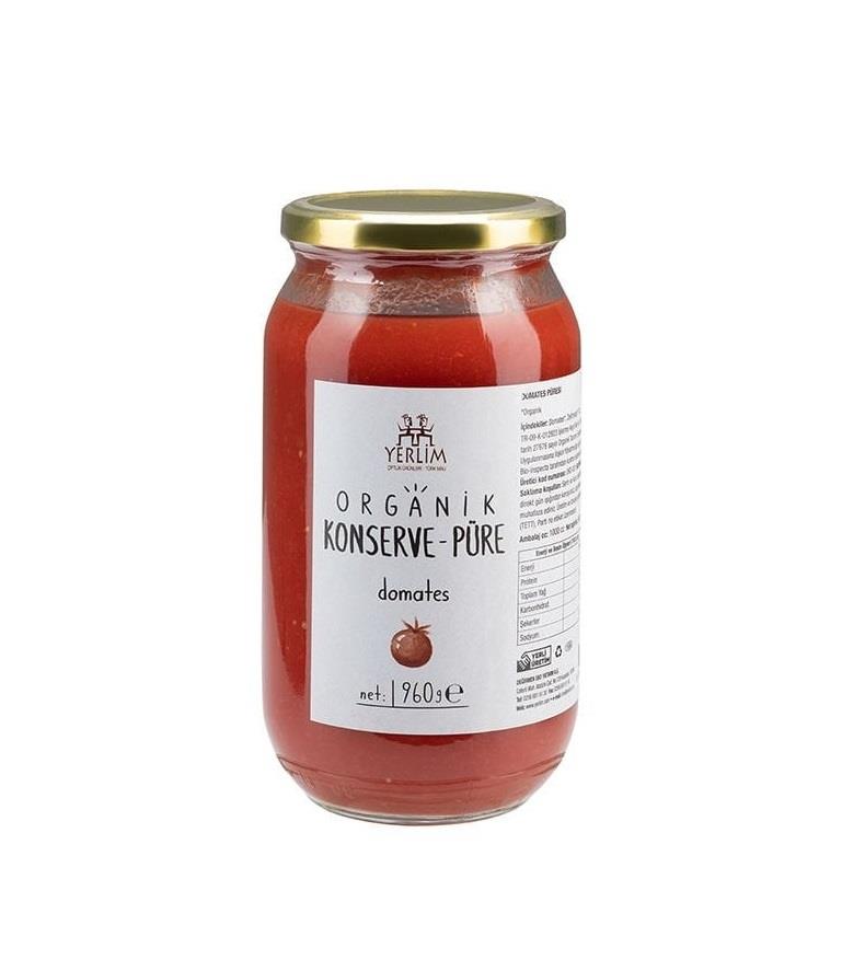 Organik Konserve /Püre Domates 960gr Yerlim