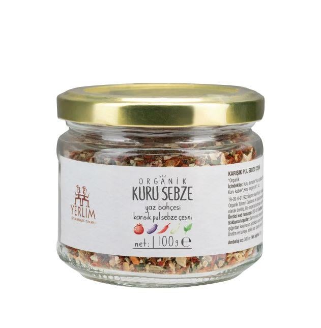 Organik Kuru Sebze Çeşni Yaz Bahçesi 100gr Yerlim