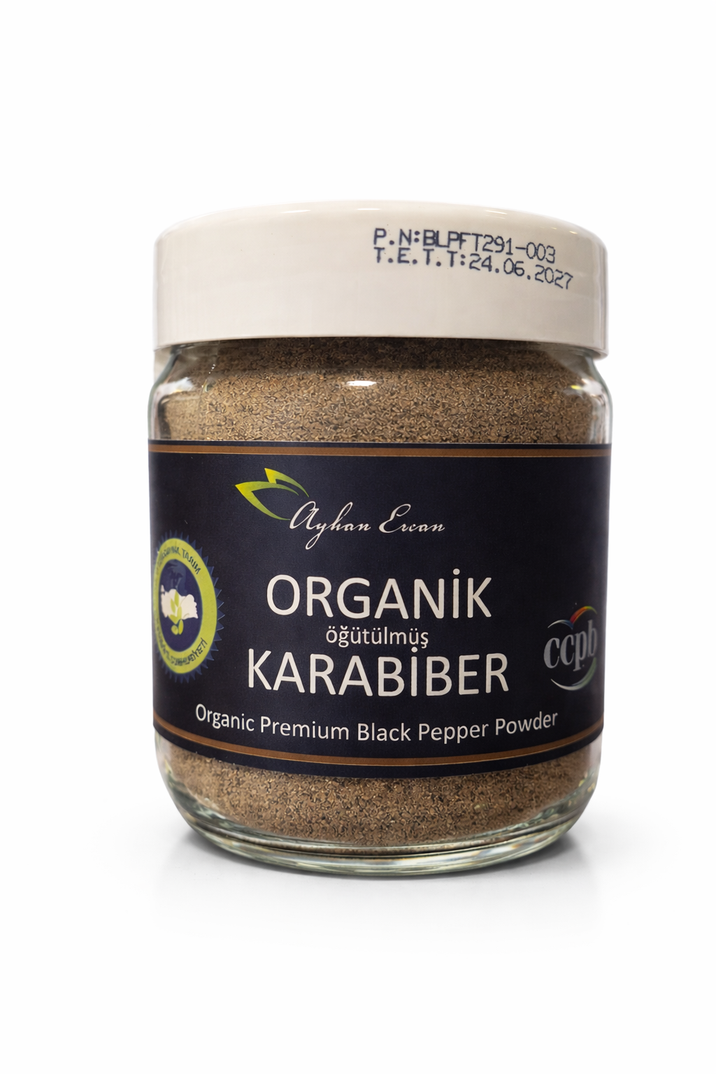 Organik Öğütülmüş Karabiber 80 gr Ayhan Ercan