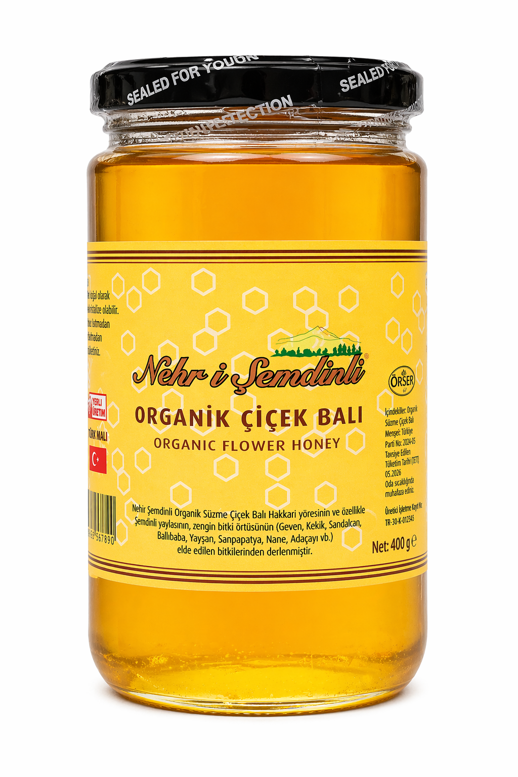 Organik Poliflora Çiçek Balı 400 gr Nehri Şemdinli