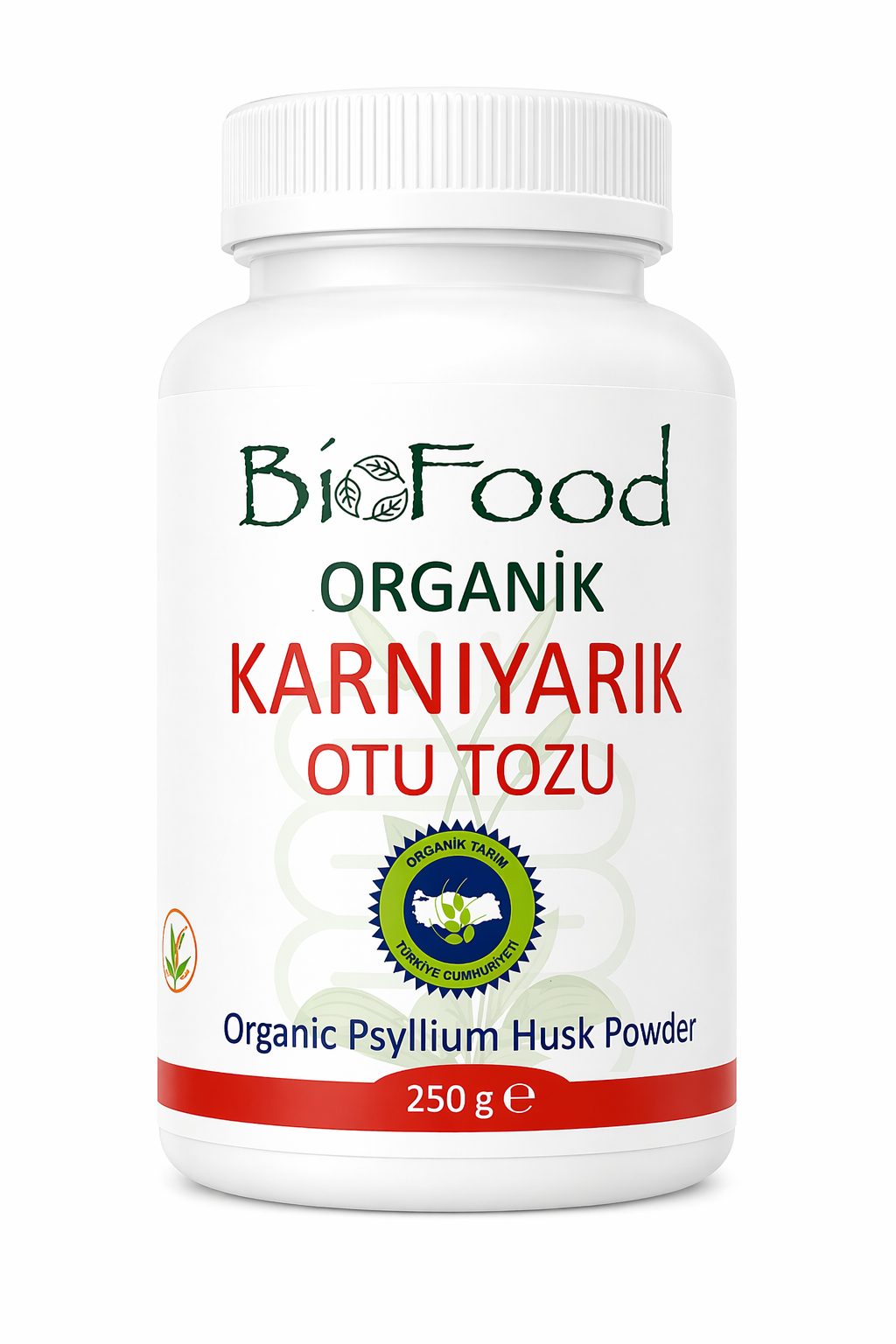 Organik Psyllium (Karnıyarık Otu) Tozu 250gr Biofood