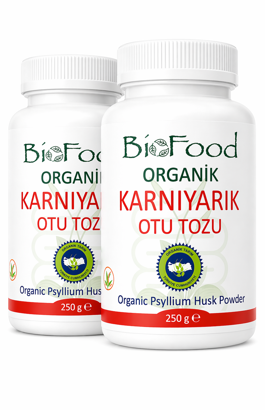 Organik Psyllium (Karnıyarık Otu) Tozu 2 X 250gr Biofood