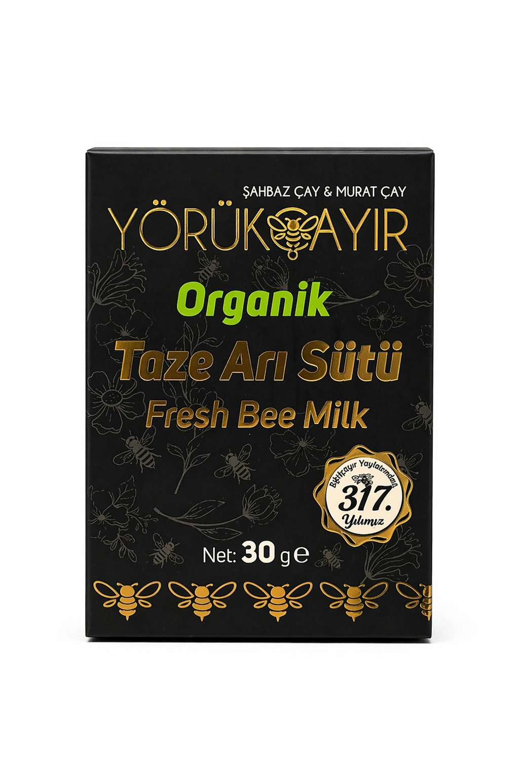 Organik Saf Arı Sütü 30gr Yörükçayır