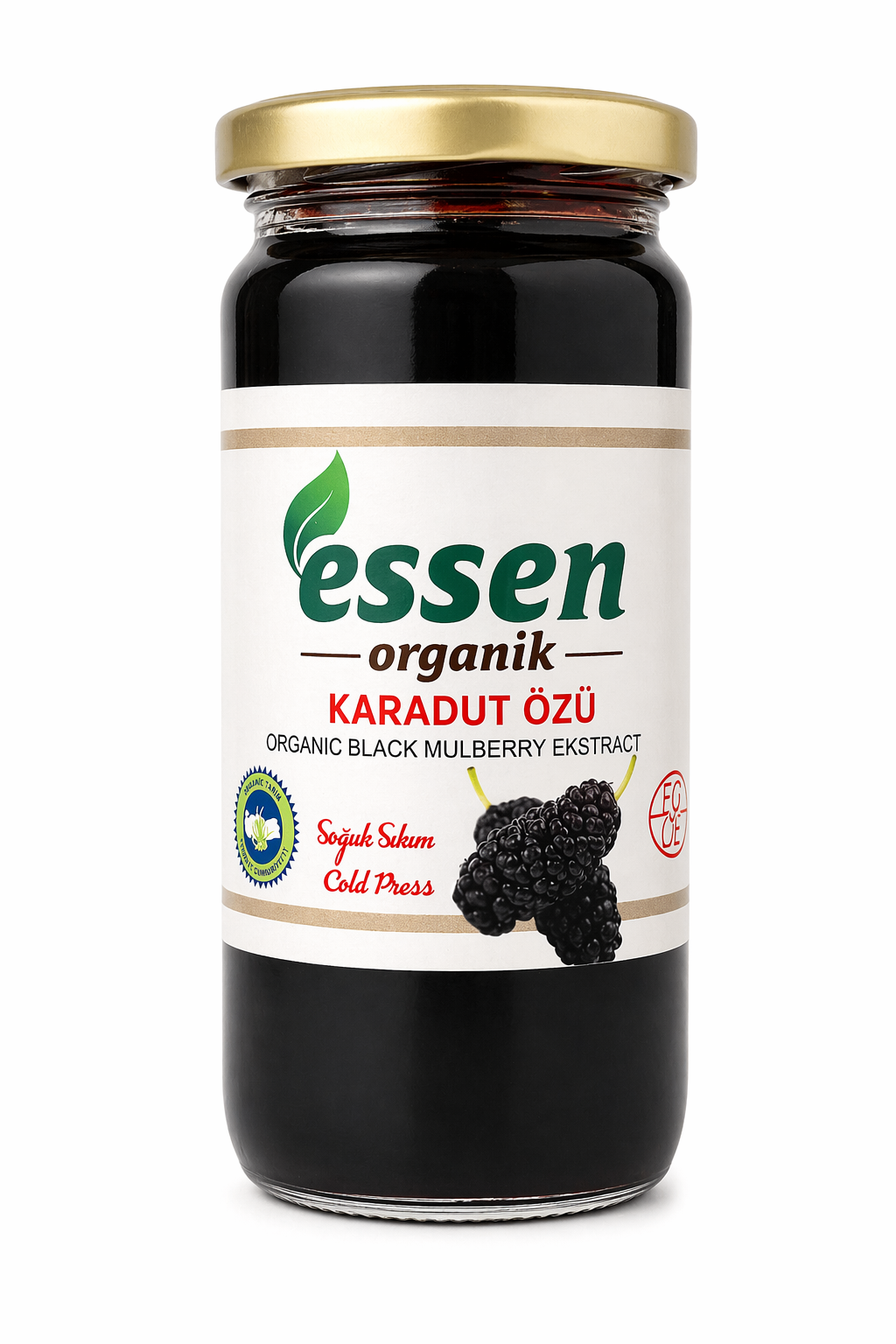 Organik Soğuk Pres Karadut Özü 315 gr Essen