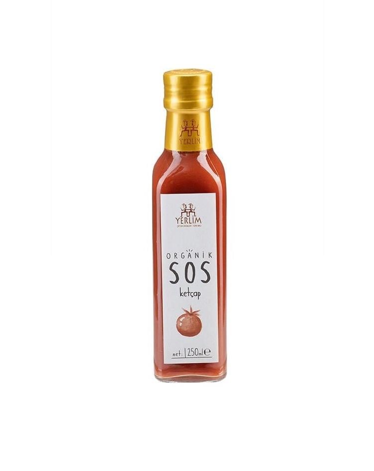 Organik SOS Ketçap tatlı 250Ml Yerlim