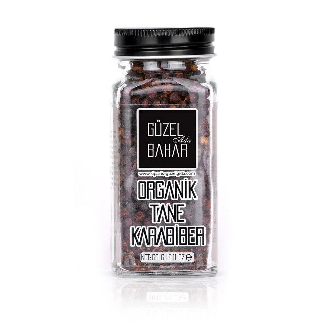 Organik Tane Karabiber 60 gr Güzel Ada Gıda