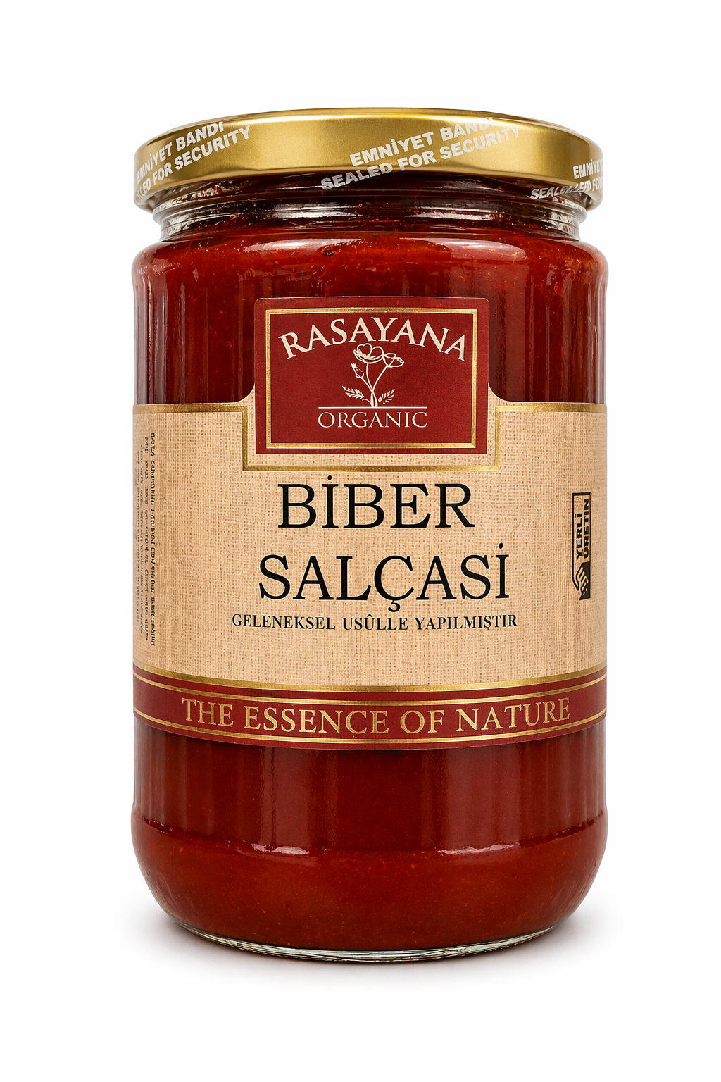 Organik Tatlı Biber Salçası 600gr Rasayana