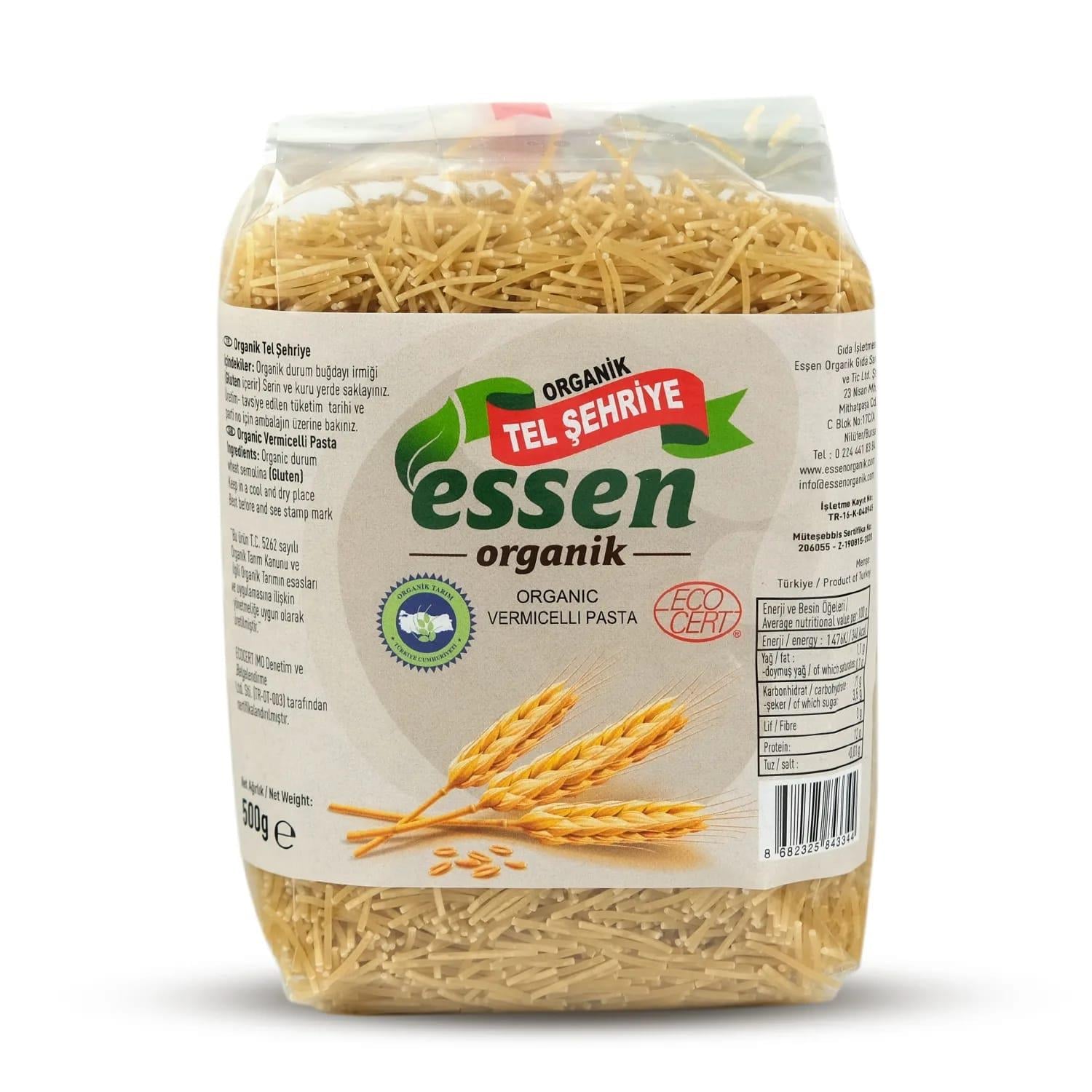Organik Tel Şehriye 500 gr Essen