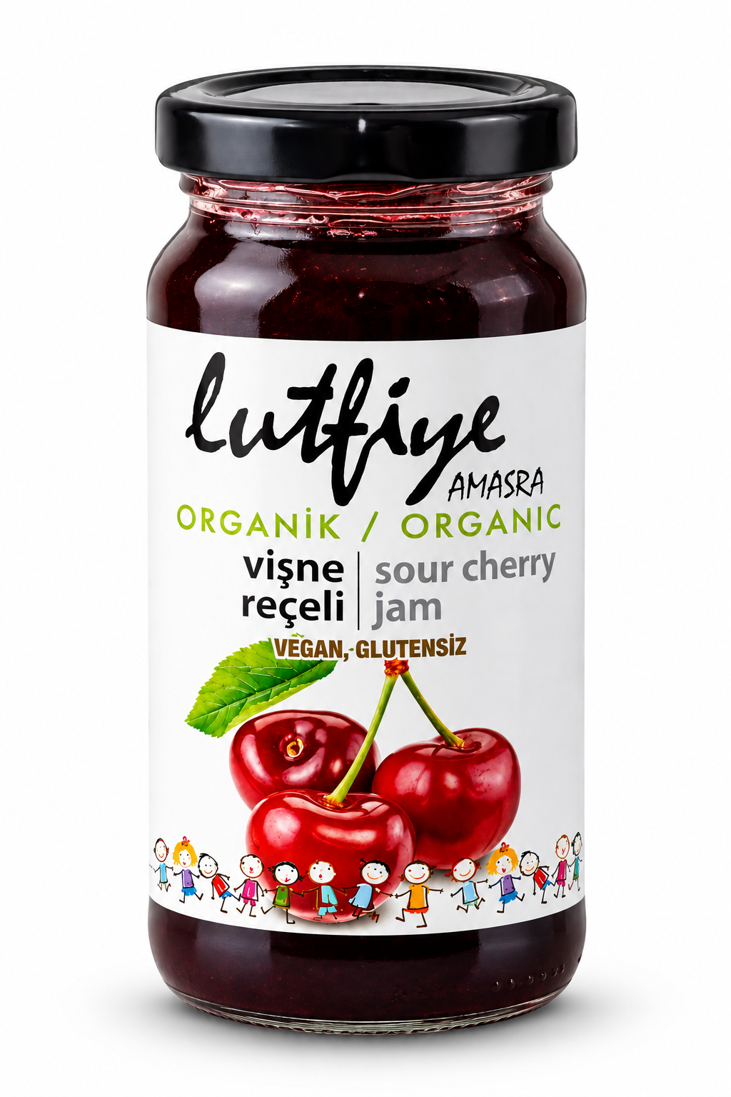 Organik Vişne Reçeli 280 gr Lütfiye