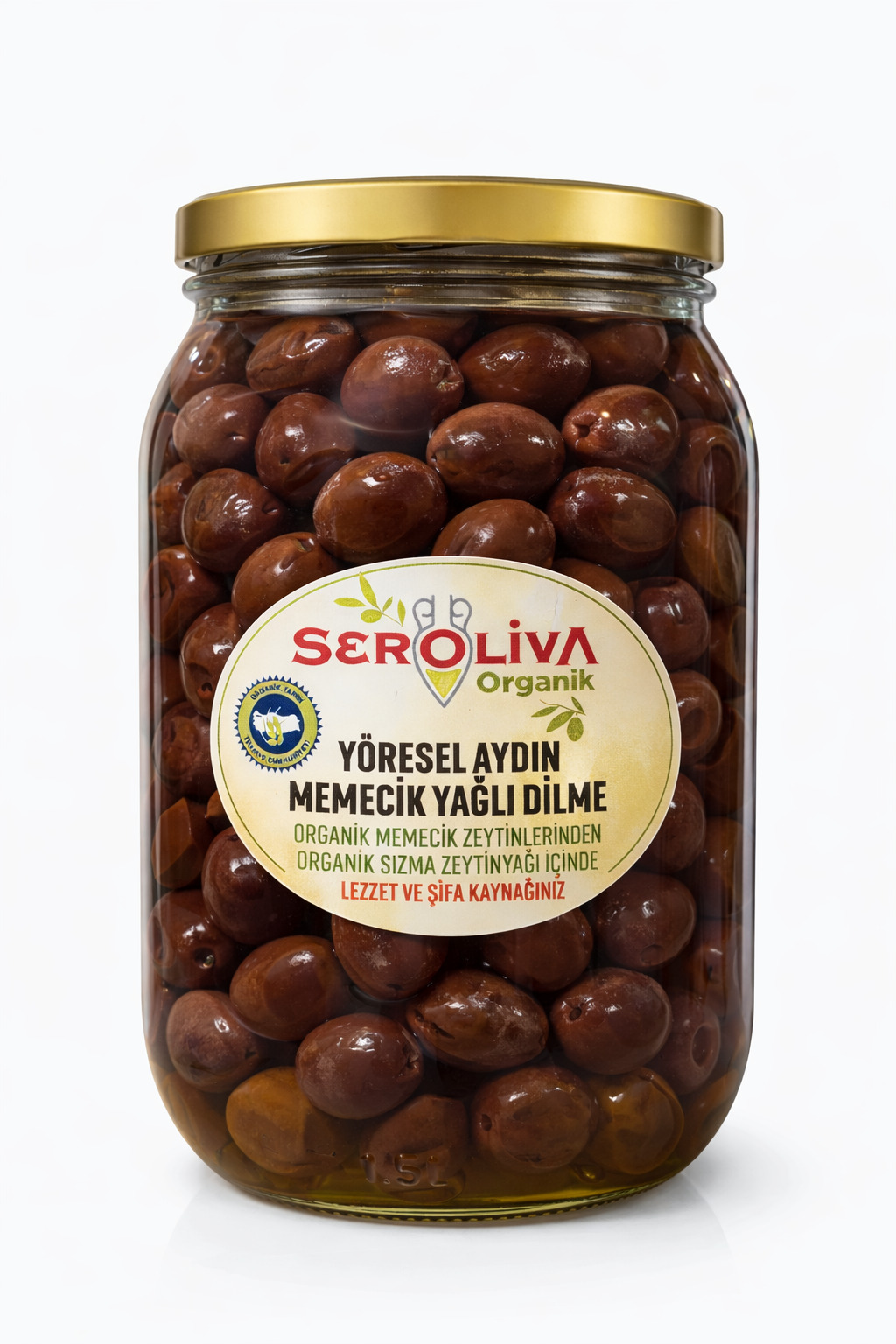 Organik Yağlı Dilme Zeytin 1300gr Seroliva