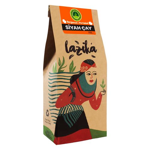 Portakal-Bergamot Aromalı Siyah Çay 350 gr Lazika