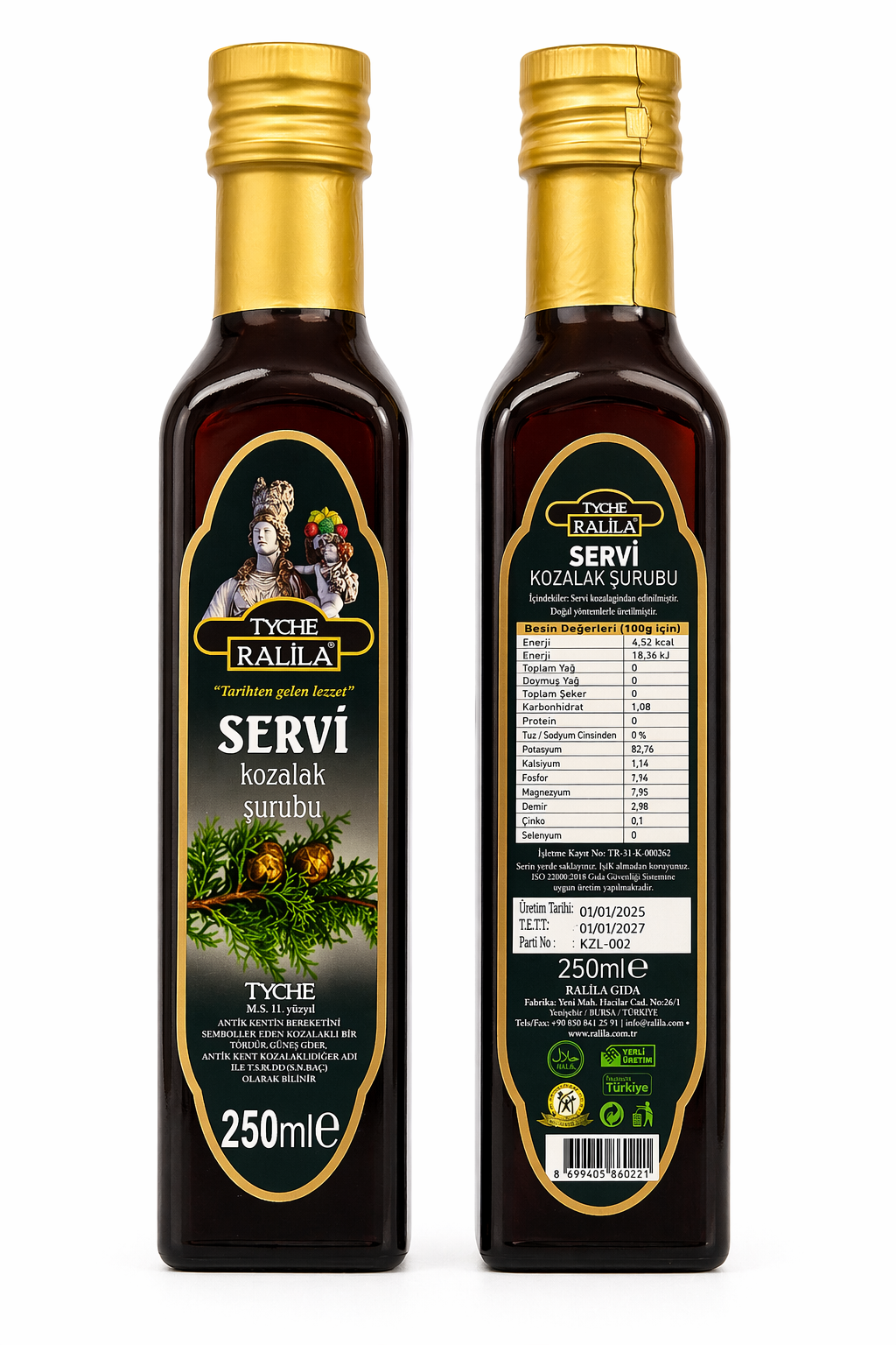 Servi Kozalak Şurubu 250Ml Ralila