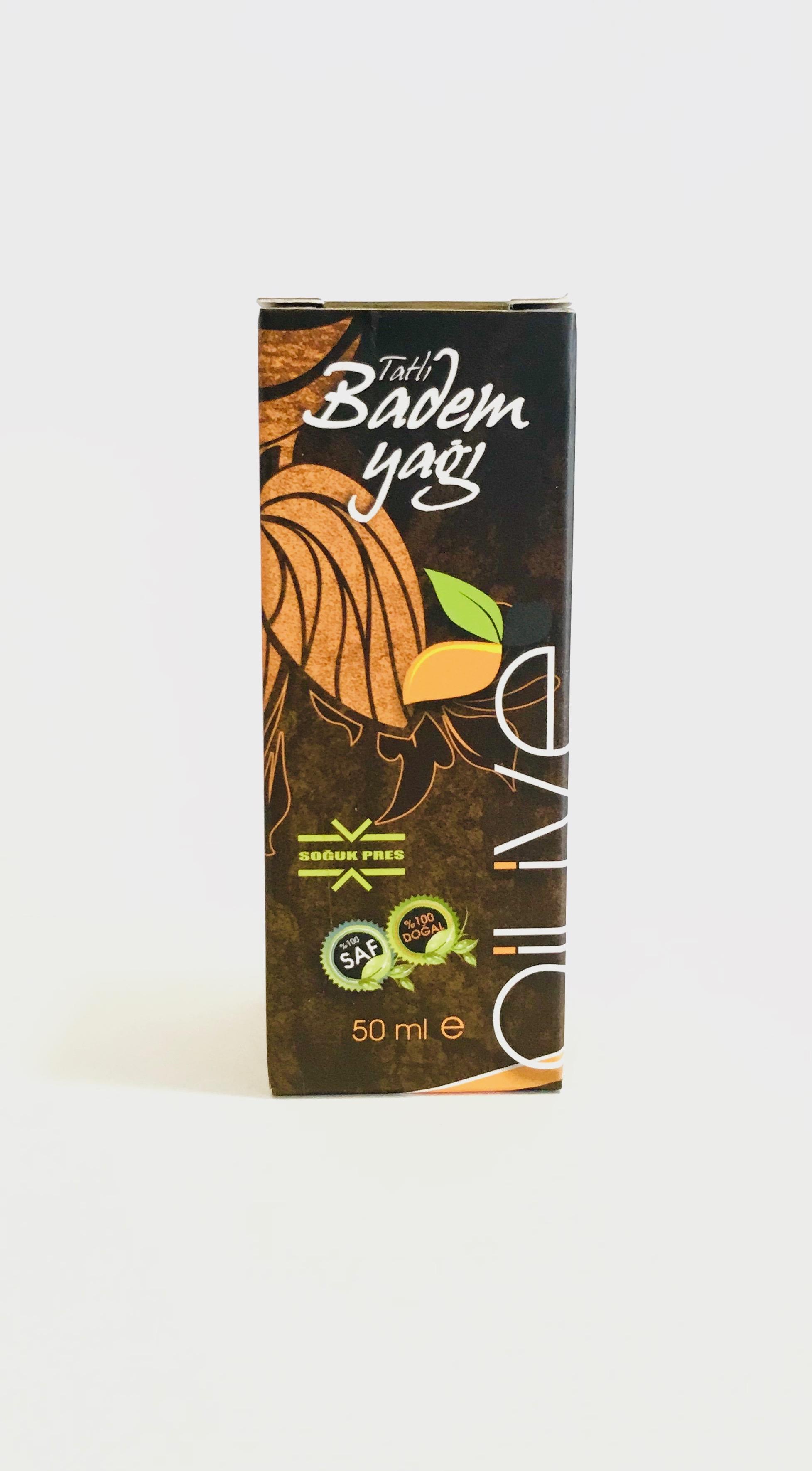 Soğuk Pres Tatlı Badem Yağı 50 Ml Oilive