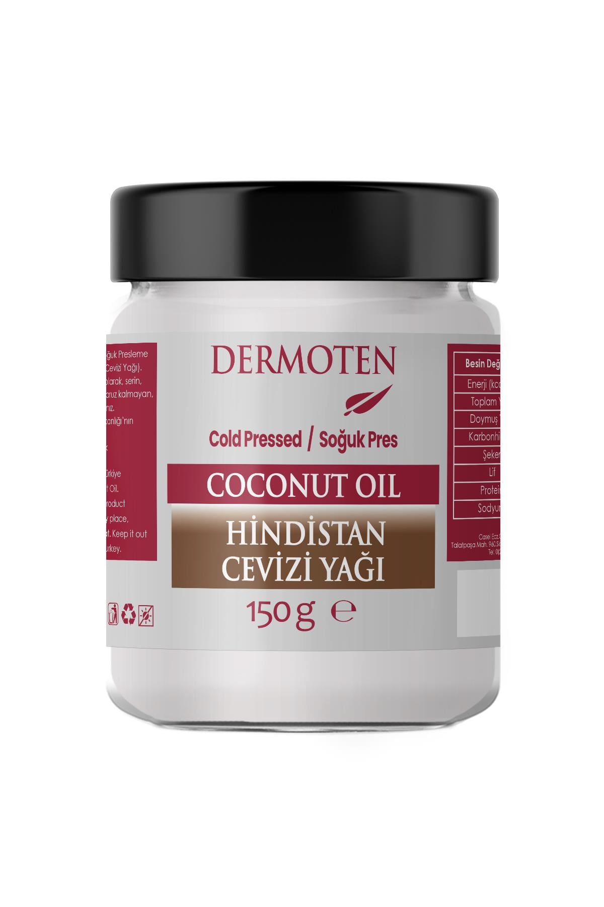 Hindistan Cevizi Yağı 150 gr | Soğuk Sıkım ve Doğal