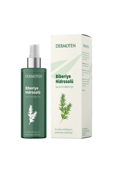 Dermoten Biberiye Hidrosolü | Saç Derisi ve Cilt İçin Ferahlatıcı Bakım Suyu