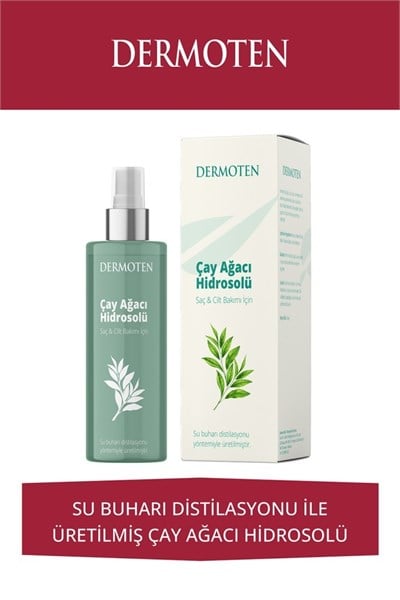 Dermoten Çay Ağacı Hidrosolü | Cilt ve Saç Derisi İçin Ferahlatıcı Bakım Suyu