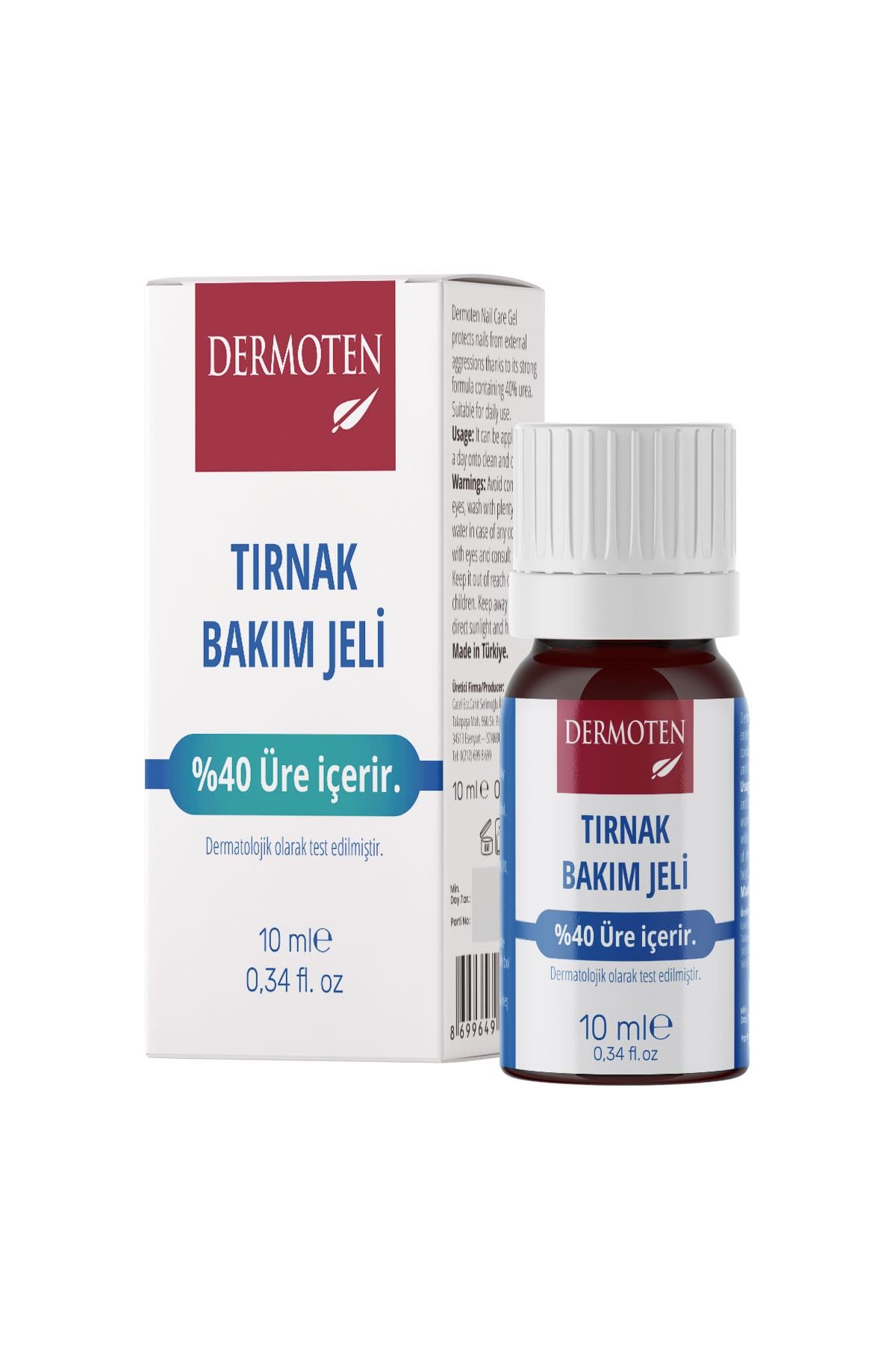 Dermoten Tırnak Bakım Jeli 10 ml (%40 Üre İçerikli)