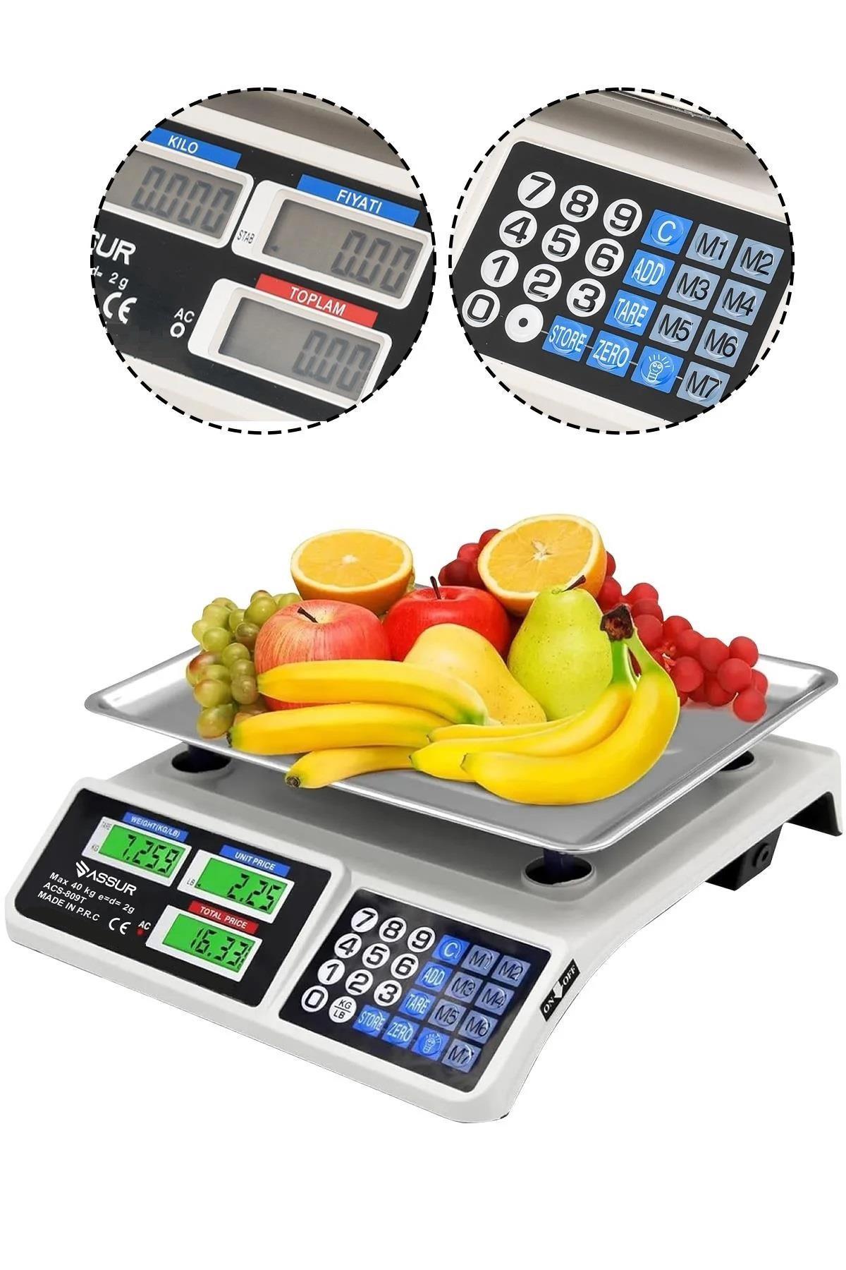 Assur 40 Kg Elektronik Terazi (Asr-8084)