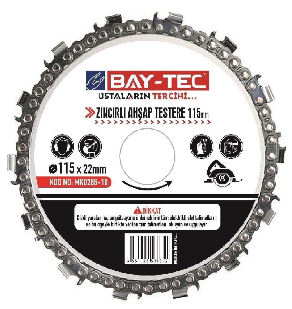 BAY-TEC 115MM ZİNCİRLİ AHŞAP DAİRE TESTERE (MK0286