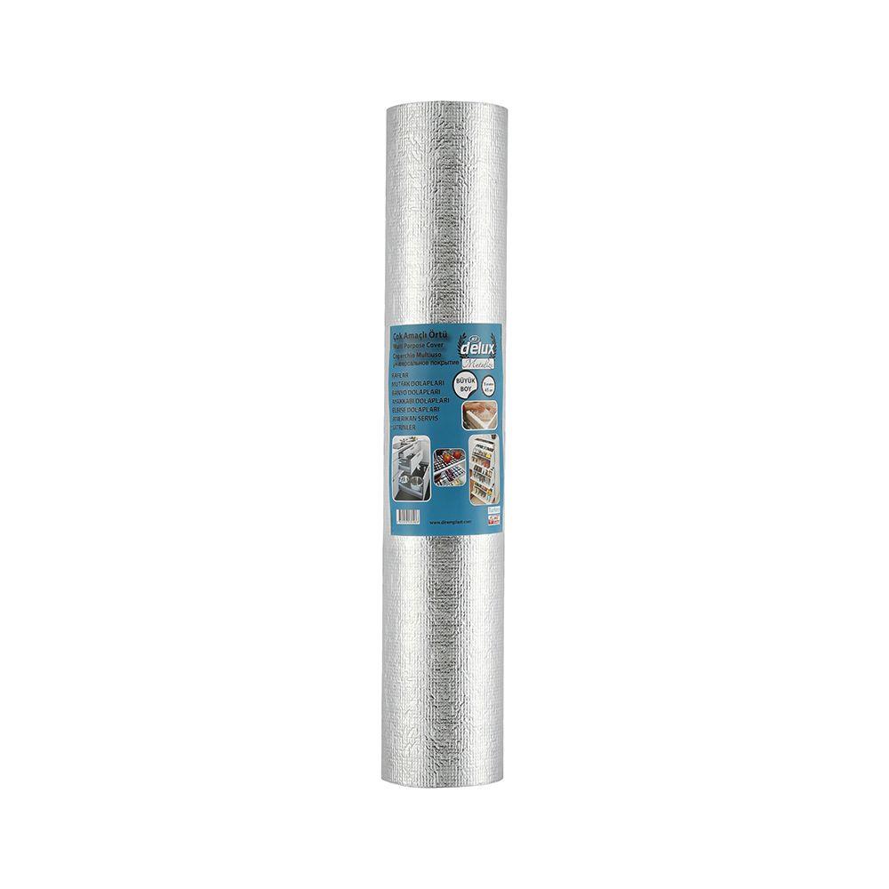 Delux Çok Amaçlı Raf Örtüsü 45Cm 3Mt Metalik