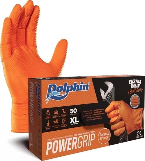 Dolphin Powergrip Eldiven Turuncu (Pkt)