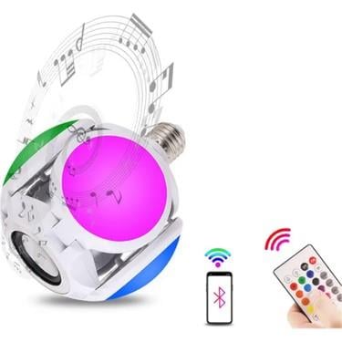 Football Bluetooth Hoparlör Ampul Renkli Çiçek