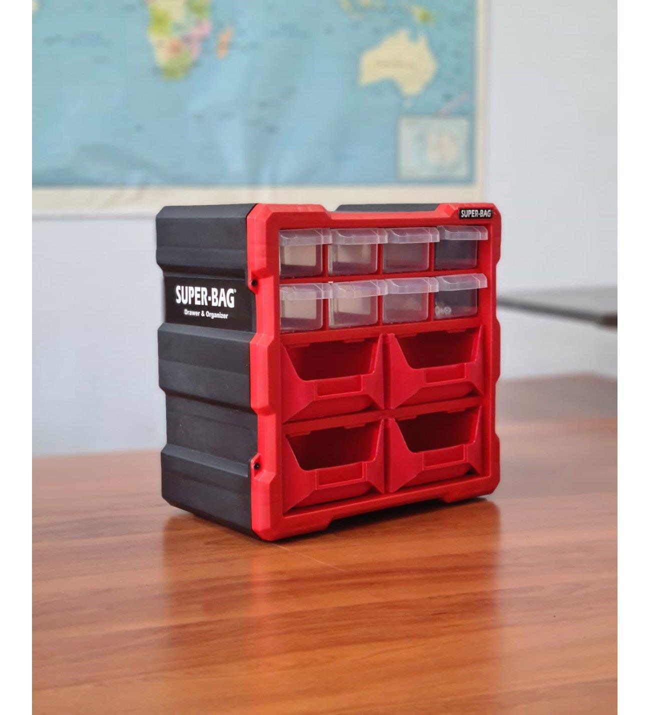Monoblock 12Li Plastik Çekmeceli Kutu (Asr-6009)