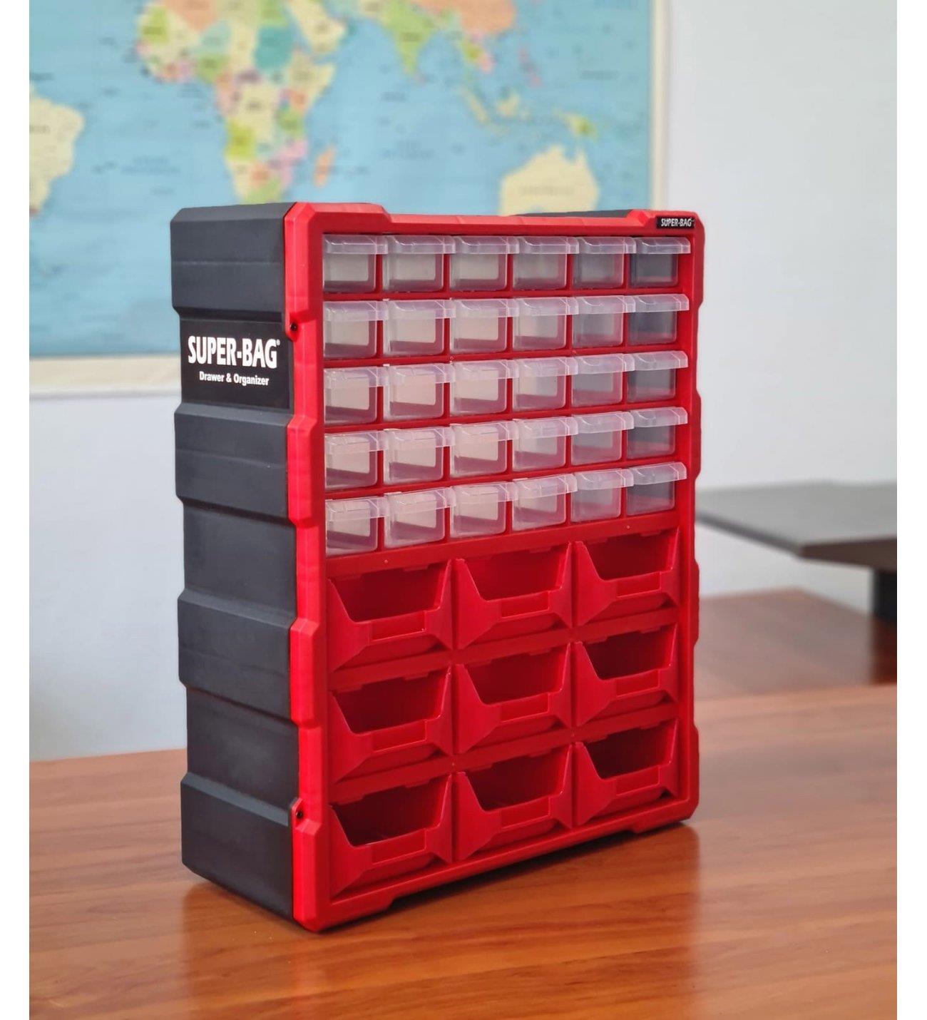 Monoblock 39Lu Plastik Çekmeceli Kutu (Asr-6010)