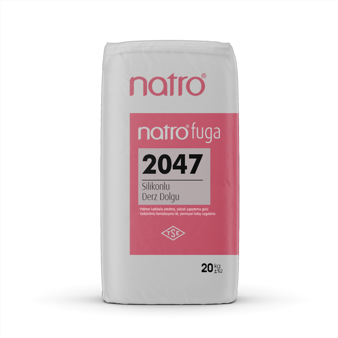Natro-Berfix Fuga Silikonlu Derz Dolgu Beyaz 20Kg