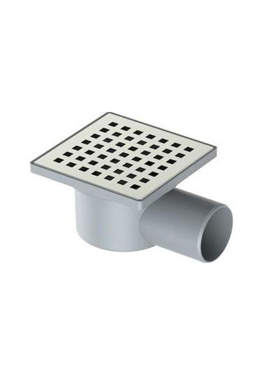 TABAN SÜZGECİ 10x10 KROM KAPAKLI