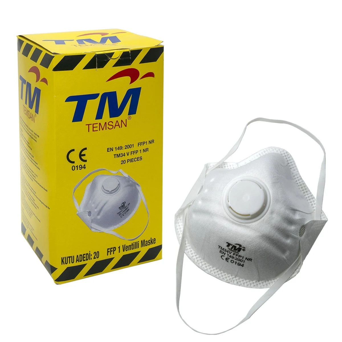 TOZ MASKESİ BEZ (VENTİLLİ) TM034