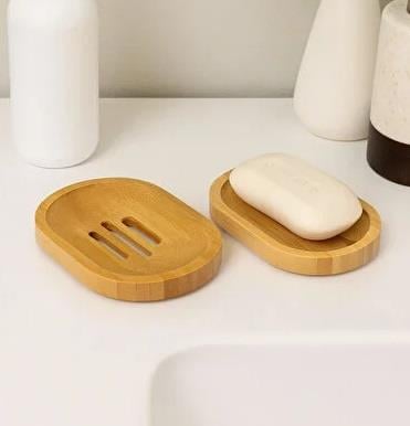 Yılmaz Ahşap Bambu Sabunluk Oval (YLMZ-309)