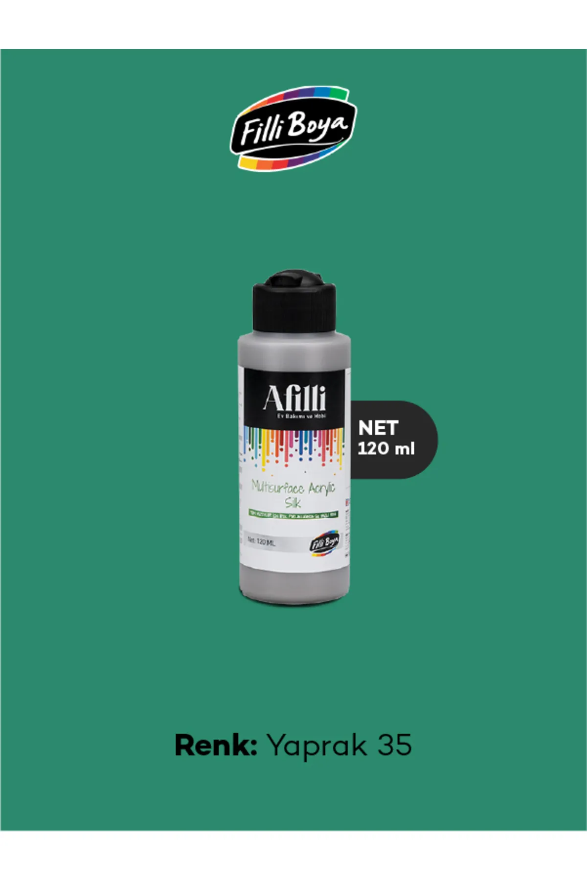 AFİLLİ MULTİSURFACE ACRYLİC SİLK 120ML YAPRAK